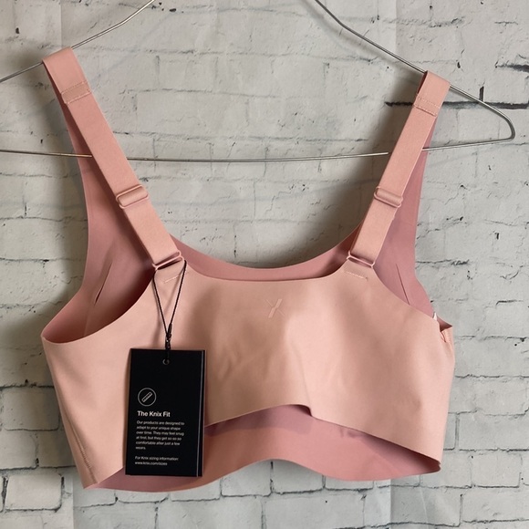 Knix Revolution Adjustable Pullover Bra Sz M Rose Water Baby Pink Everyday Bra - Picture 11 of 15